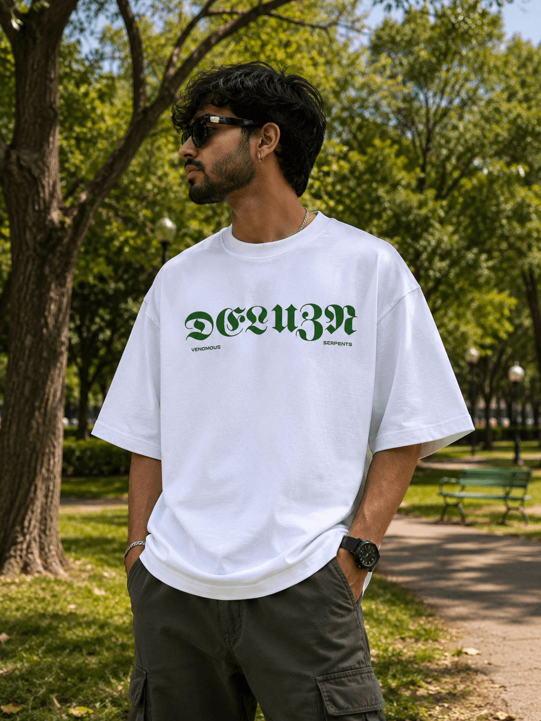 DELUZN Medusa Oversized T-Shirt – Off White - view 2