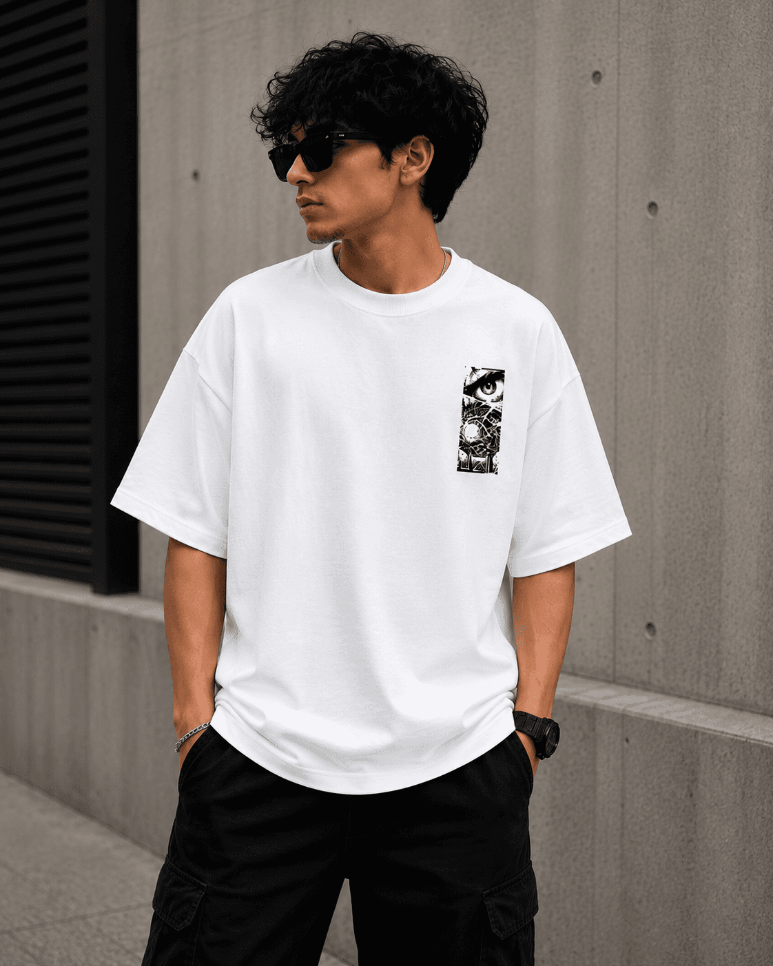 DELUZN Unisex Vision Unleashed Oversized Graphic T-Shirt - view 1