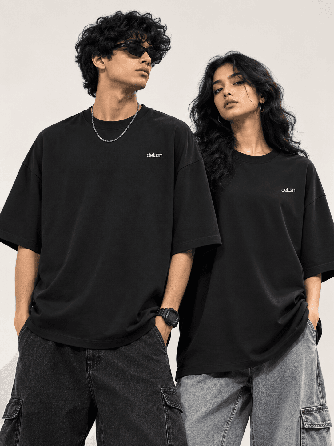 DELUZN Want Cuddles, Got Struggles Unisex Oversized T-Shirt - view 1