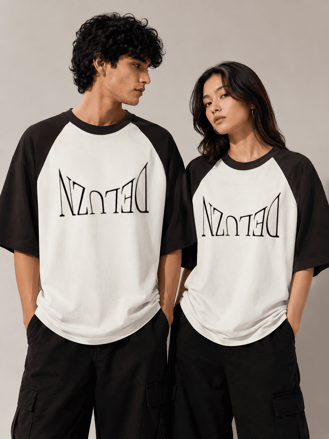 DELUZN Signature Raglan Unisex Oversized T-Shirt - view 3