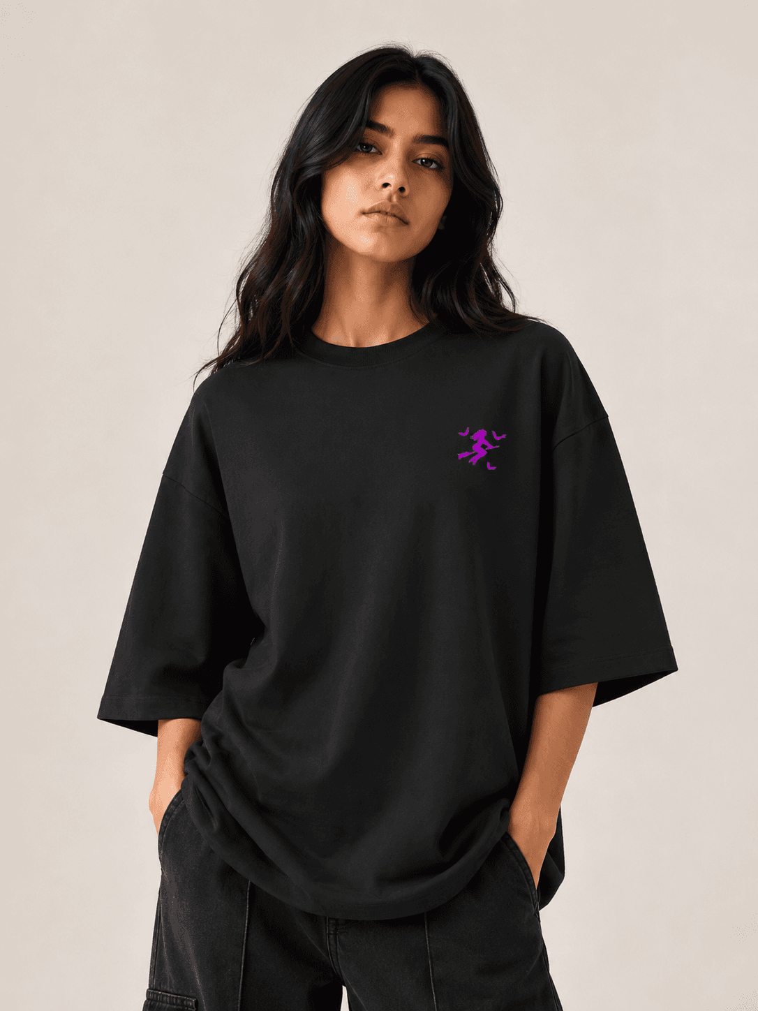 DELUZN Once a Witch, Always a Witch Women Oversized T-Shirt - view 1
