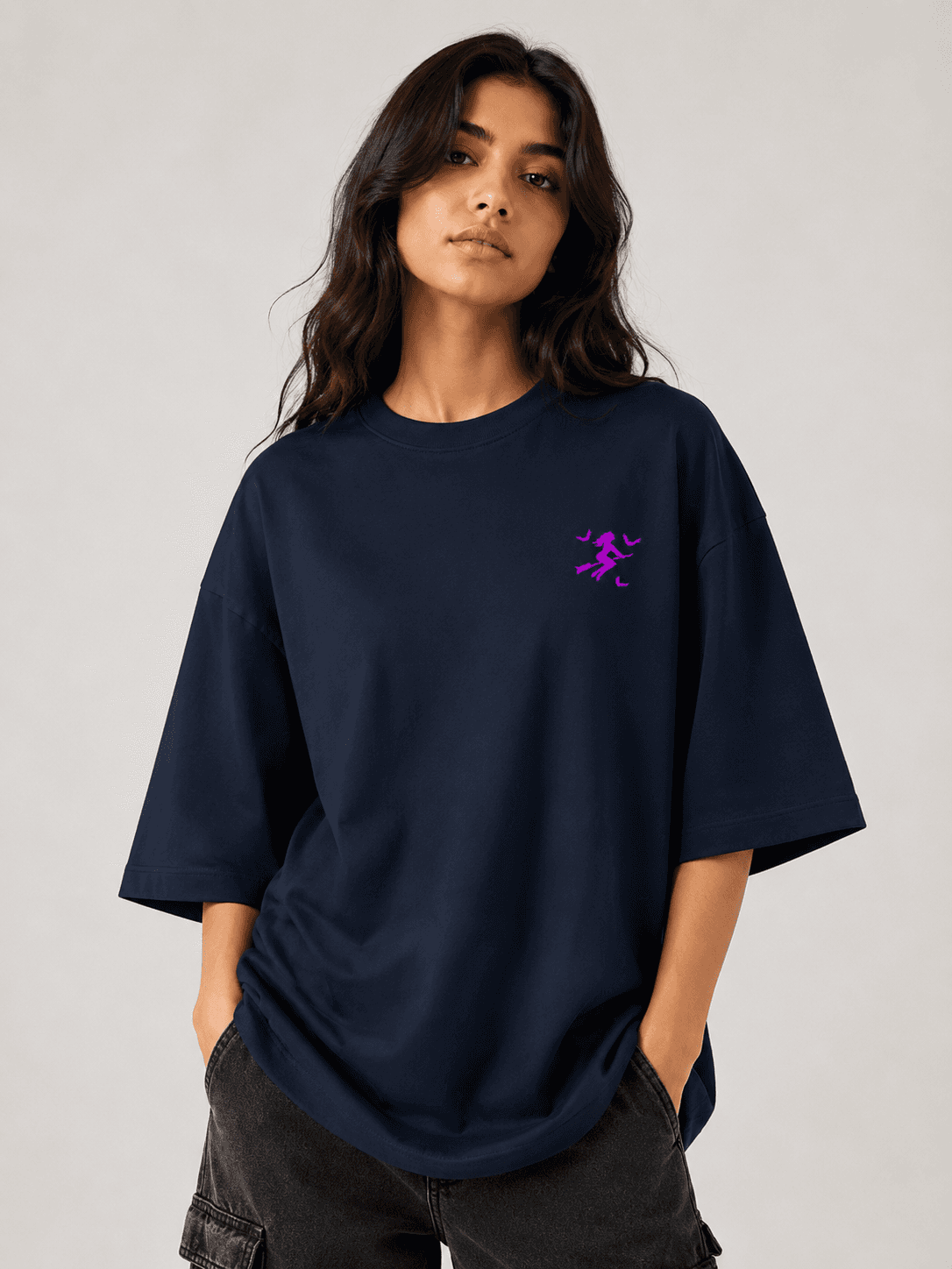 DELUZN Once a Witch, Always a Witch Women Oversized T-Shirt - view 3