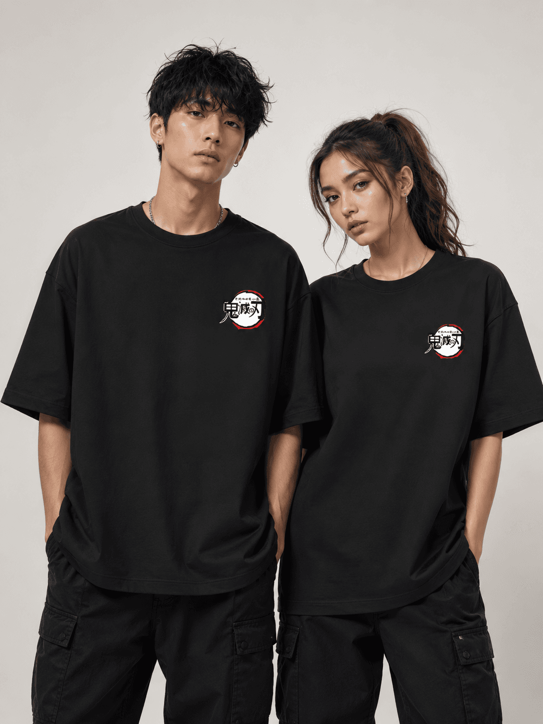 DELUZN Shadow Slayer Oversized Anime Graphic Tee - view 2