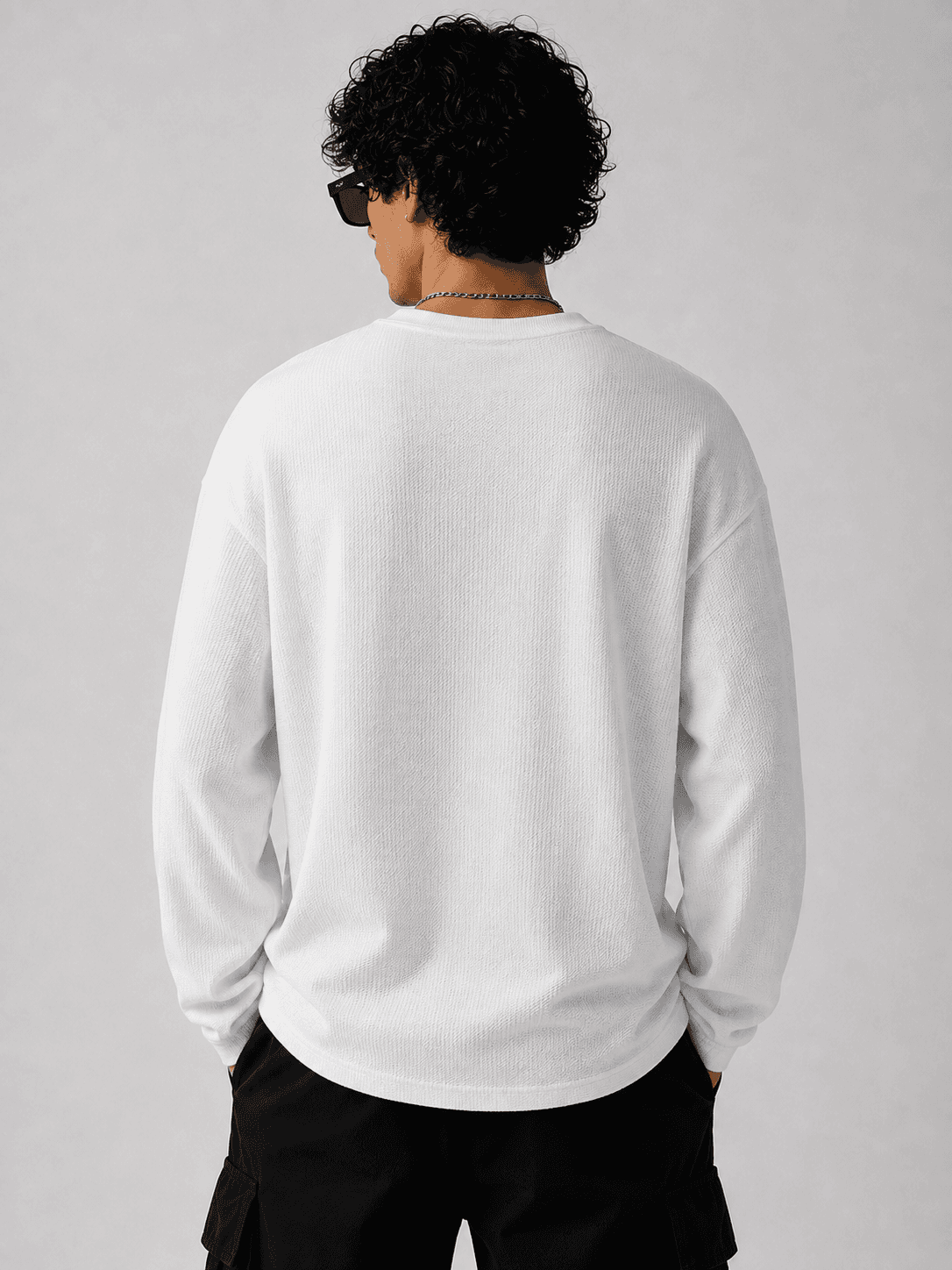 DELUZN Orbit Overdrive Waffle Knit Oversized Tee - view 4