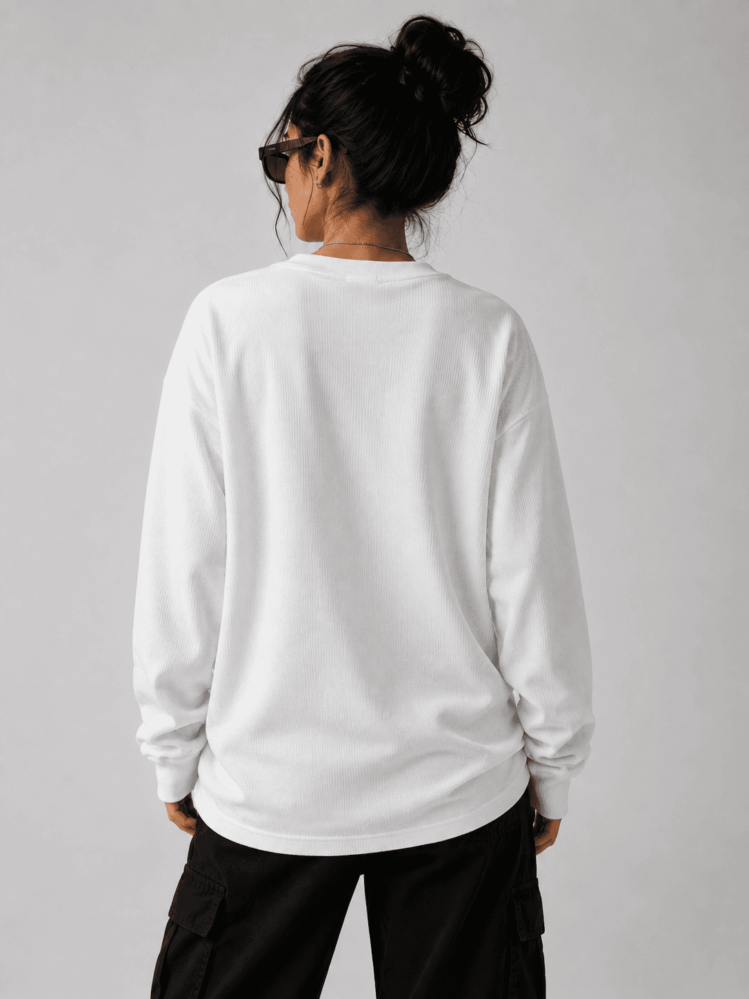 DELUZN Orbit Overdrive Waffle Knit Oversized Tee - view 3