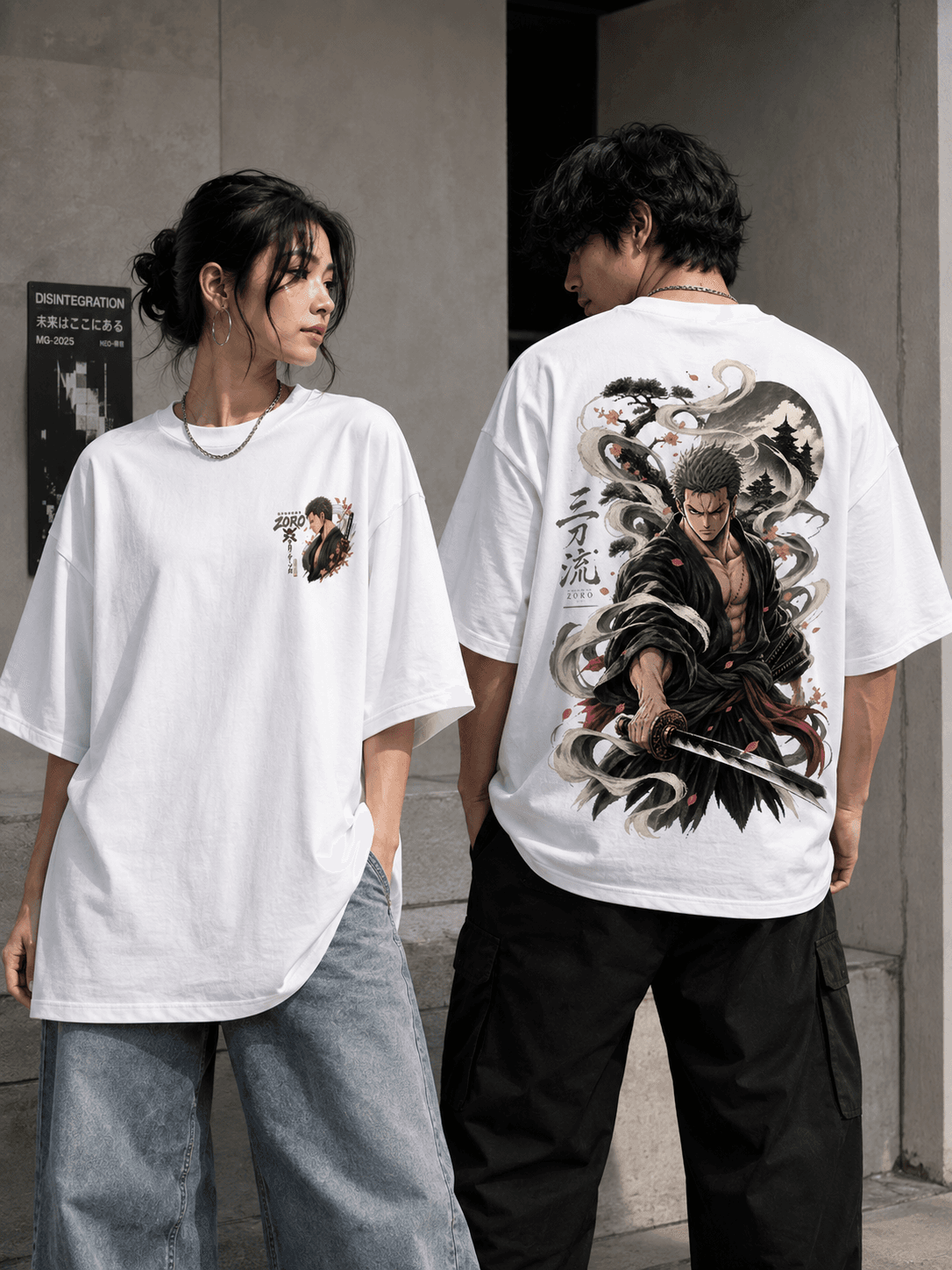 DELUZN Zoro Bushido Unisex Oversized Tee - view 1