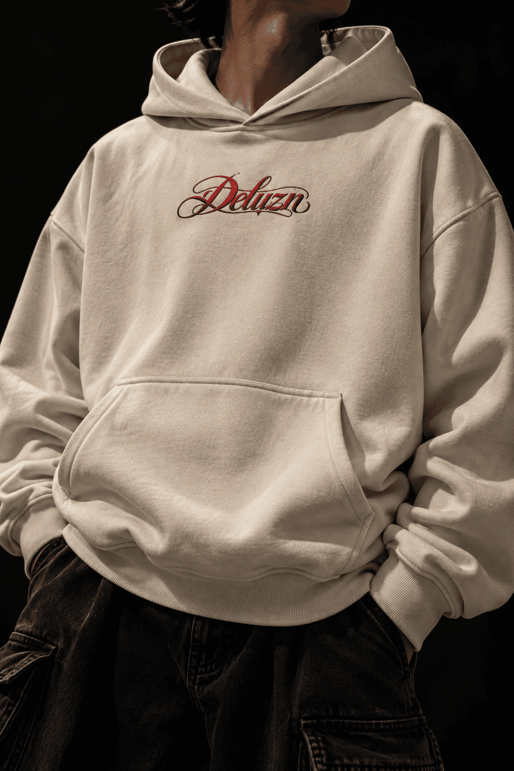 Deluzn She Got Red Flags Unisex Boxy Fit Hoodie - view 3